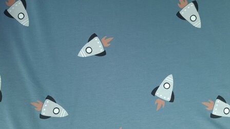 French Terry Rocket Blue