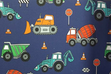 French Terry Construction Blue