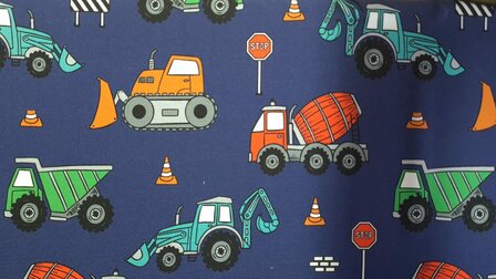 French Terry Construction Blue