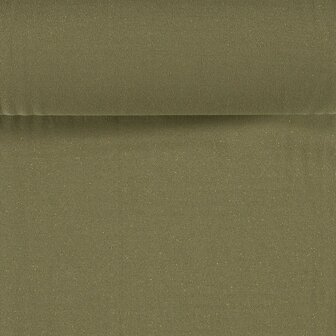 Boordstof Glitter Olijf Groen