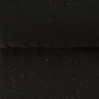 Boordstof Glitter Zwart