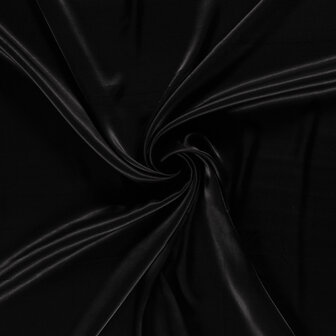 Heavy Viscose Satin Black