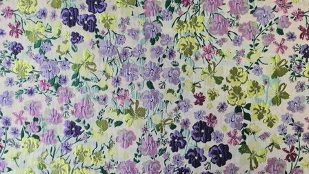 Jacquard Lillya Lime/Purple