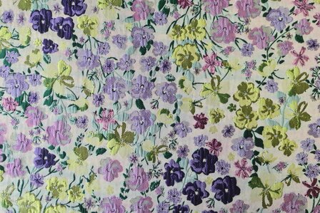 Jacquard Lillya Lime/Purple