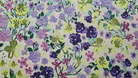 Jacquard Lillya Lime/Purple