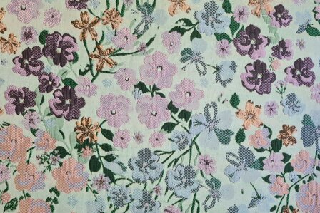Jacquard Lillya Mint/Mauve