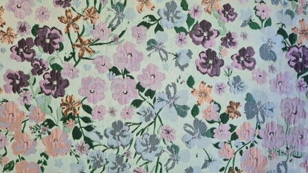 Jacquard Lillya Mint/Mauve