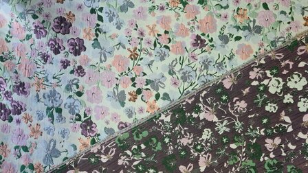 Jacquard Lillya Mint/Mauve