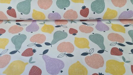 French Terry Fruit Off White