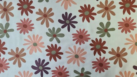 French Terry Flowers Off White
