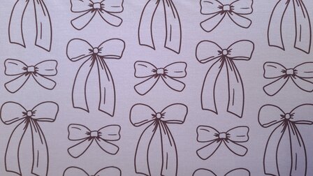 French Terry Ribbons Ros&eacute;