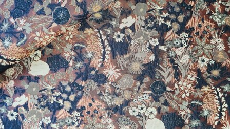 Jacquard Stella Beige / Navy