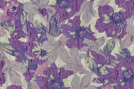 Jacquard Flowers Purple