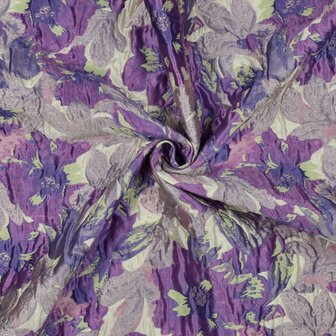 Jacquard Flowers Purple