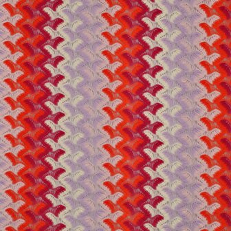 Knitted Zig Zag Multi Fuchsia