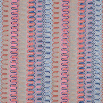 Knitted Zig Zag Shiny Coral