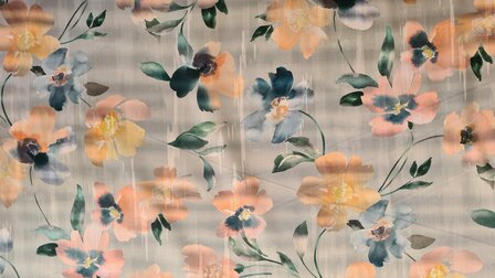 Cotton Satin Flowers Old Ros&eacute;