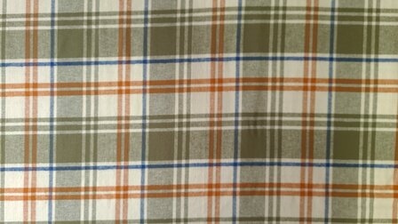 Cotton Flannel Check Green