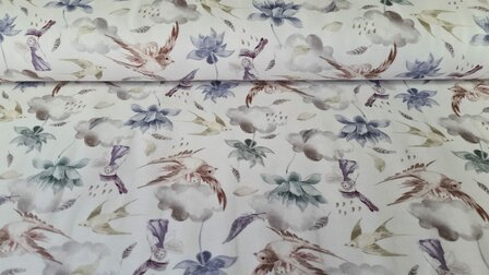 Organic Cotton Jersey Fairies Mauve