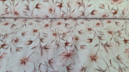 Organic Cotton Jersey Flowers 