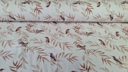 Organic Cotton Jersey Twigs &amp; Birds