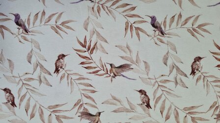 Organic Cotton Jersey Twigs &amp; Birds