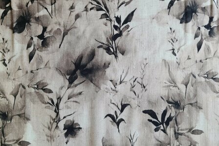 Viscose Linnen Twigs Black