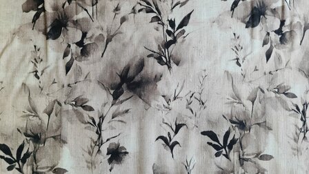 Viscose Linnen Twigs Black