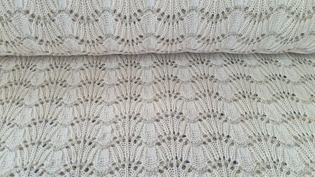 Heavy Lace Knit Lurex Beige