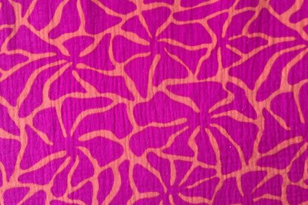 Mousseline Abstract Pink/Orange