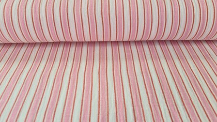 Mousseline Stripes Ros&eacute;