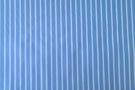 Cotton Stretch Stripes Blue