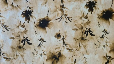 Viscose Linnen Twigs Yellow