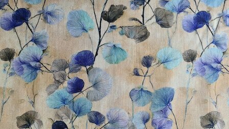 Viscose Linnen Ginko Blue