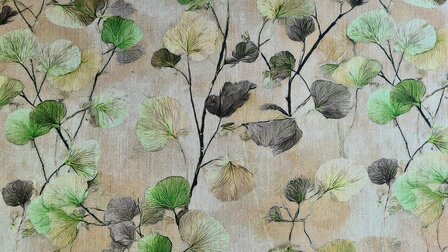 Viscose Linnen Ginko Green