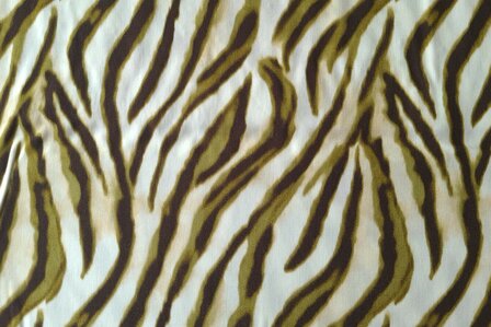Viscose Poplin Zebra Green
