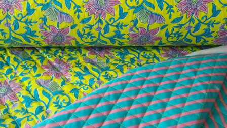 Double Stepped Cotton Lime