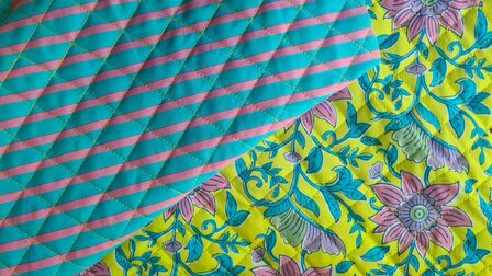 Double Stepped Cotton Lime