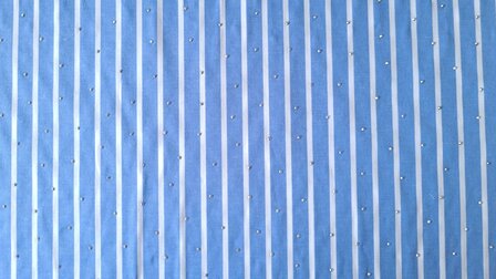 Cotton Mix Stripes &amp; Dots Blue