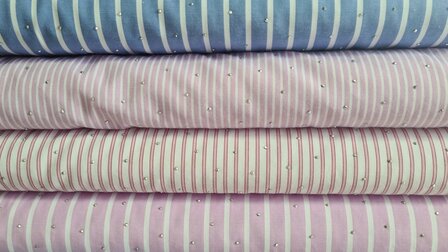 Cotton Mix Stripes &amp; Dots Ros&eacute;