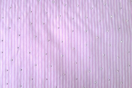 Cotton Mix Small Stripes &amp; Dots Ros&eacute;