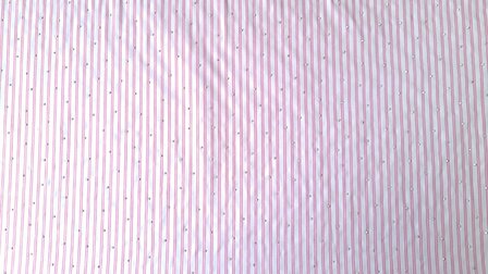 Cotton Mix Small Stripes &amp; Dots White-Ros&eacute;