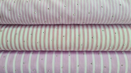 Cotton Mix Stripes &amp; Dots Ros&eacute;