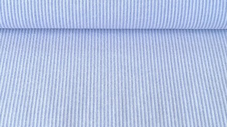 Cotton Mini Stripes Blue