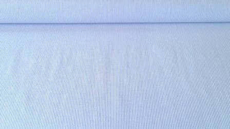 Cotton Mini Stripes Blue