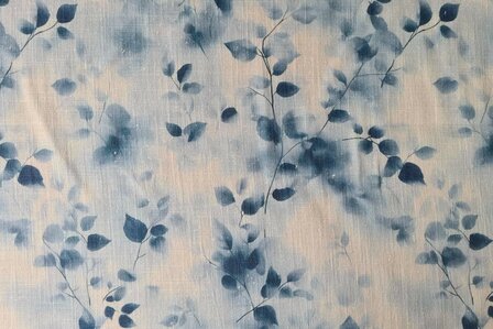 Linnen Cotton Twigs Blue
