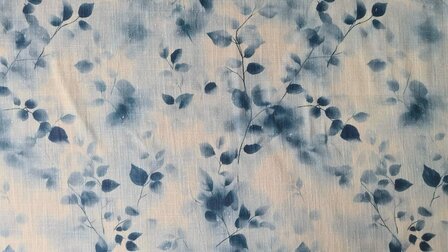 Linnen Cotton Twigs Blue