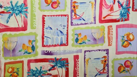 Viscose Poplin Holiday Patchwork