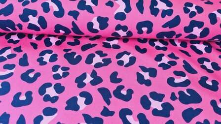 French Terry Animal Pink