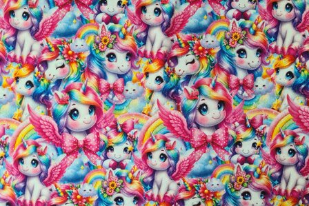 French Terry Unicorn Pink